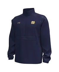 Under Armour Men's Navy Notre Dame Fighting Irish Unstoppable Woven Anorak Half-Zip Jacket