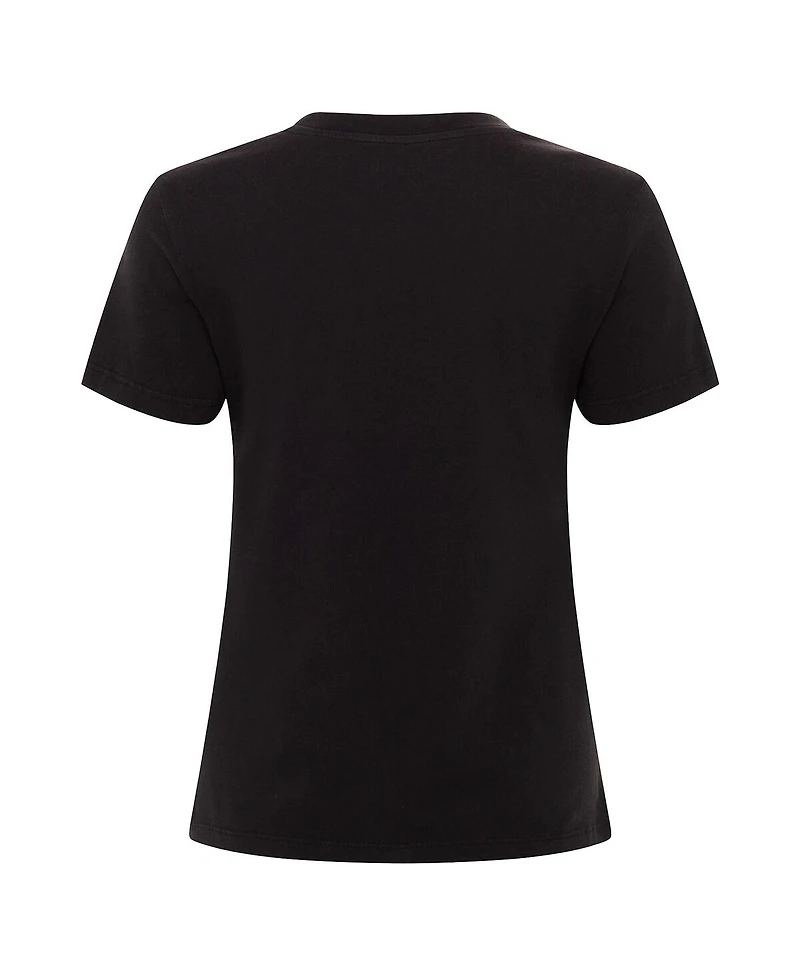 Sportiqe Women's Black Wnba Logo woman Arcadia Premium T-Shirt