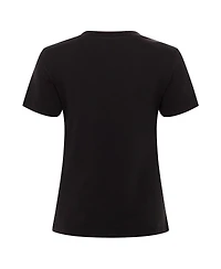 Sportiqe Women's Black Wnba Logo woman Arcadia Premium T-Shirt
