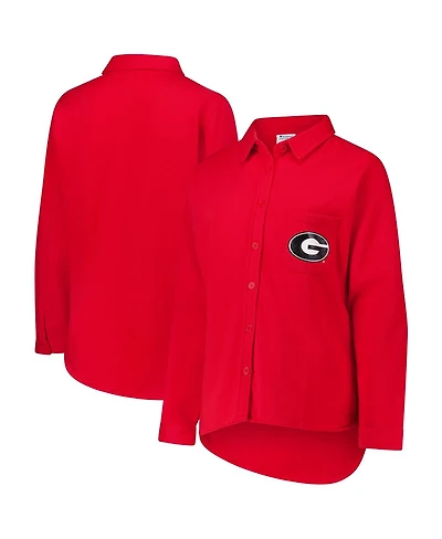 Fanatics Women's Red Georgia Bulldogs Plus Button-Up Shacket