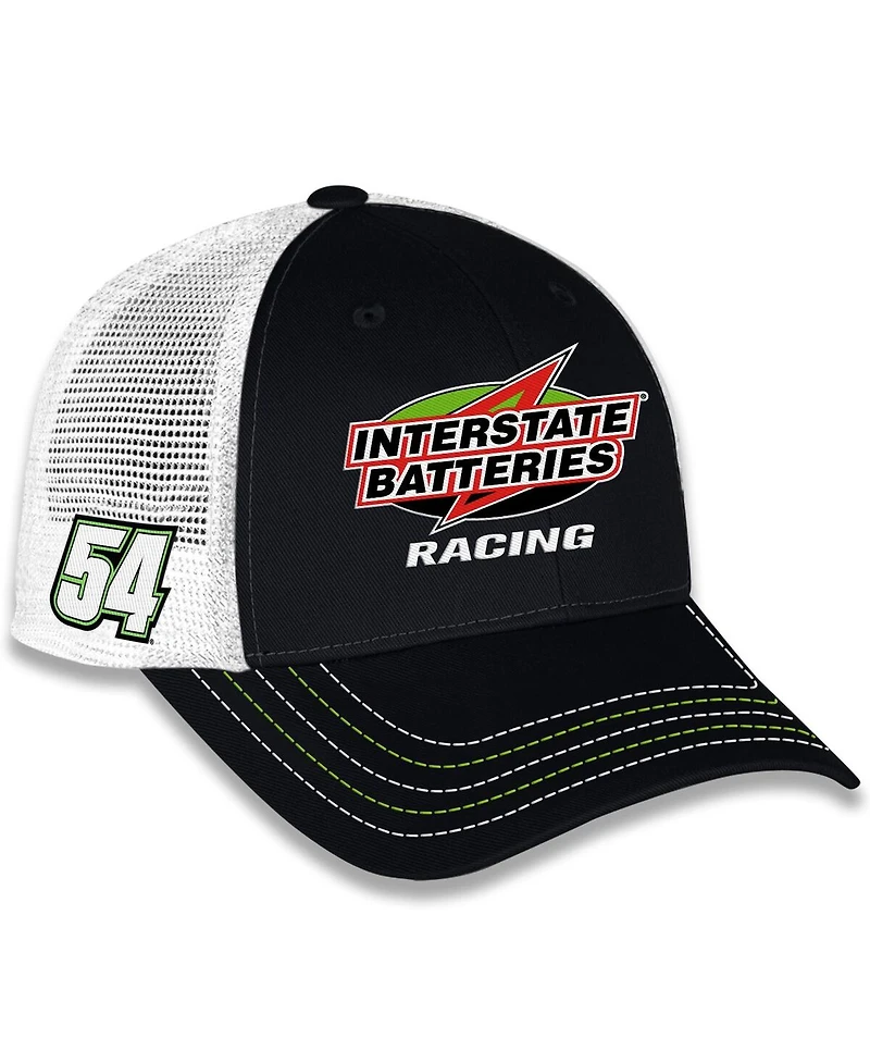 Checkered Flag Sports Men's and Women's Black Ty Gibbs Interstate Batteries Sponsor Trucker Adjustable Hat