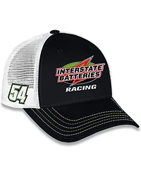 Checkered Flag Sports Men's and Women's Black Ty Gibbs Interstate Batteries Sponsor Trucker Adjustable Hat