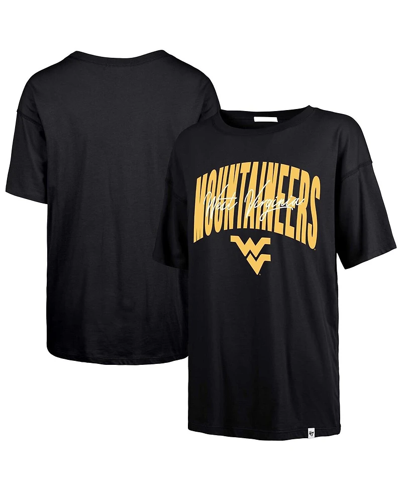 '47 Brand Women's Navy West Virginia Mountaineers Muse Sadie T-Shirt