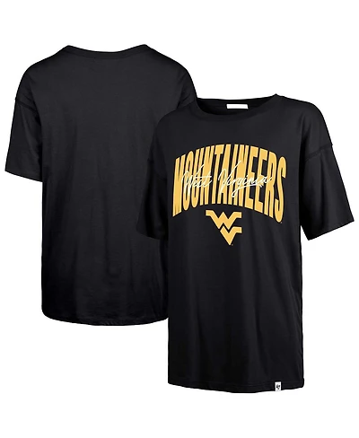 '47 Brand Women's Navy West Virginia Mountaineers Muse Sadie T-Shirt