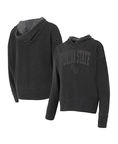 Concept Sport Women's Charcoal Florida State Seminoles Volley Long Sleeve Hoodie Top
