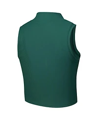 ZooZatz Women's Green Michigan State Spartans Cropped Tank Top