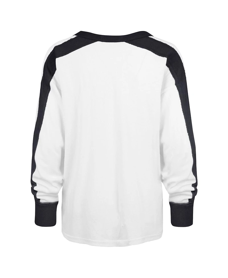 '47 Brand Women's White Penn State Nittany Lions Premier Caribou Raglan Long Sleeve T-Shirt