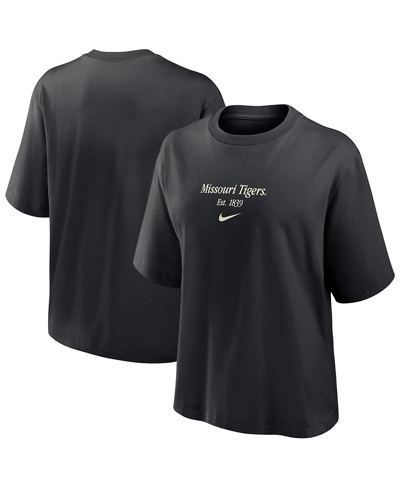 Nike Women's Black Missouri Tigers Boxy T-Shirt