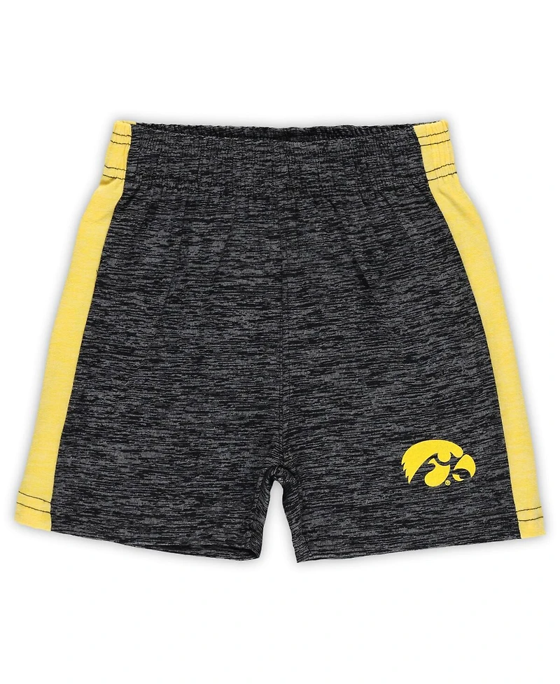 Wes & Willy 2-Piece Toddler Iowa Hawkeyes Cloudy Yarn T-Shirt and Shorts Set