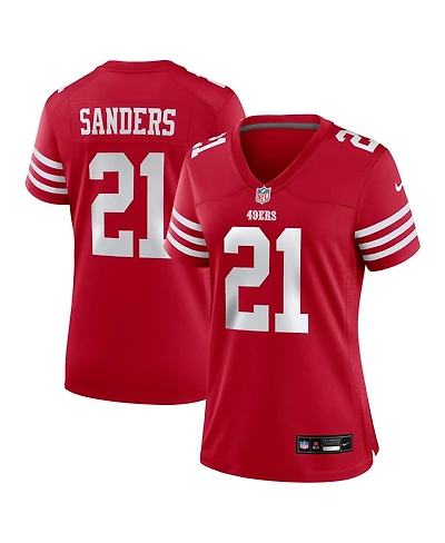Nike Women's Deion Sanders Scarlet San Francisco 49ers Retired Player Game Jersey