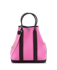 Pre-Owned Hermes 28 Garden File Tote Toile and Leather