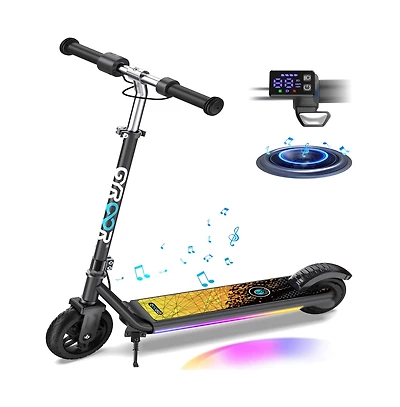 Kids' Electric Scooter with Led Display, 150W High-Power Motor, Dual Brake System