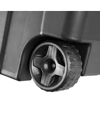 Sterilite Heavy Duty 40 Gallon Wheeled Industrial Storage Tote, 4-Pack, Black