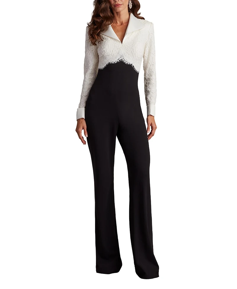 Tadashi Shoji Women's Deacon Collar Jumpsuit