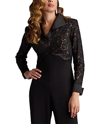 Tadashi Shoji Women's Deacon Collar Jumpsuit