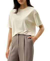 Lilysilk Women's Oversized Silk Jersey Tee