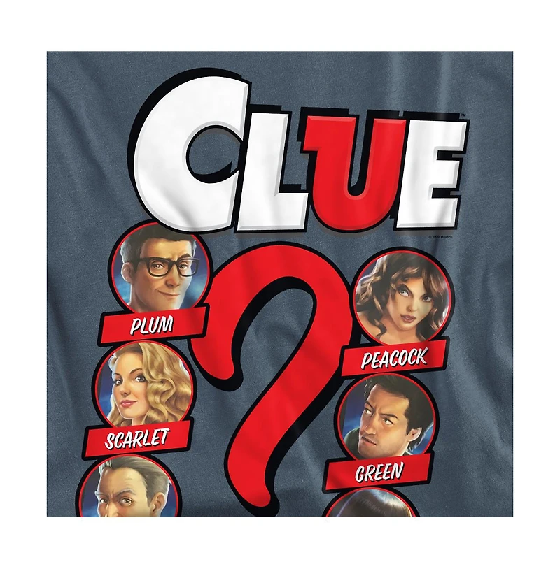 Logovision Men's Clue Modern Logo and Characters T Shirt