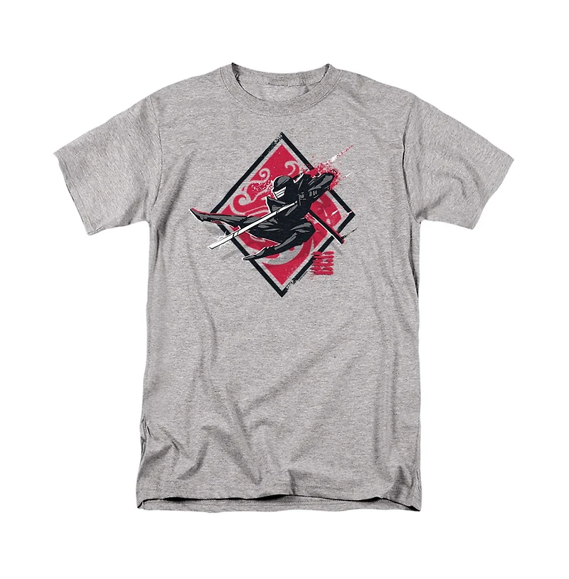 Logovision Men's Snake Eyes G.i. Joe Origins Brushed Diamond T Shirt