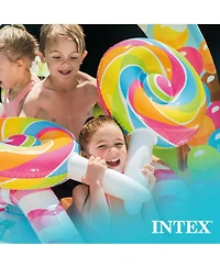Intex 9ft x 6ft x 51in Kids Inflatable Candy Zone Play Center Pool w/ Waterslide