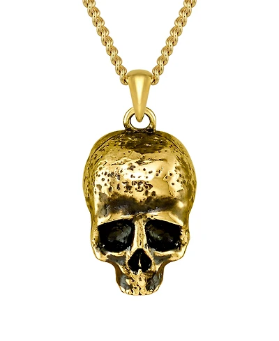 Vincero Men's Memento Mori Pendant Necklace in Gold-Tone Stainless Steel