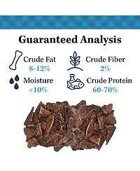 Country Living 4"-6" Beef Lung Slices Dog Treats – 8oz Bag – 100% Natural