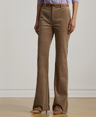 Lauren Ralph Women's High Rise Corduroy Flare Pants
