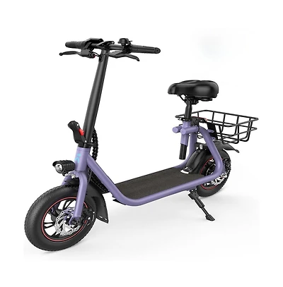 450W Electric Scooter for Unisex Adults: 265LBS MaxLoad, 22 Miles Range, 15.5MPH Top Speed, 3 Modes, Adjustable Seat, Lcd Display