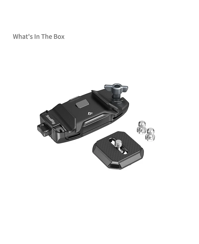 SmallRig Camera Clip with Quick Release Mount Plate