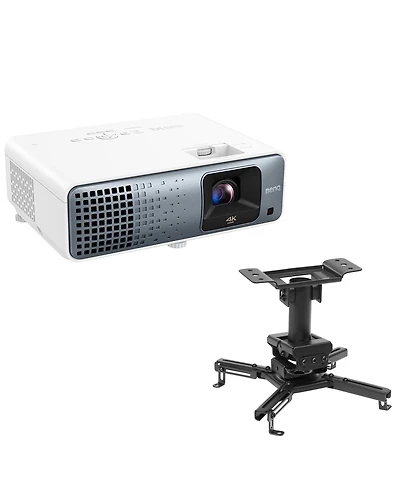 BenQ TK710 4K Ultra Hd Hdr Laser Dlp Home Theater Gaming Projector, Bundle with H&A Ceiling Mount