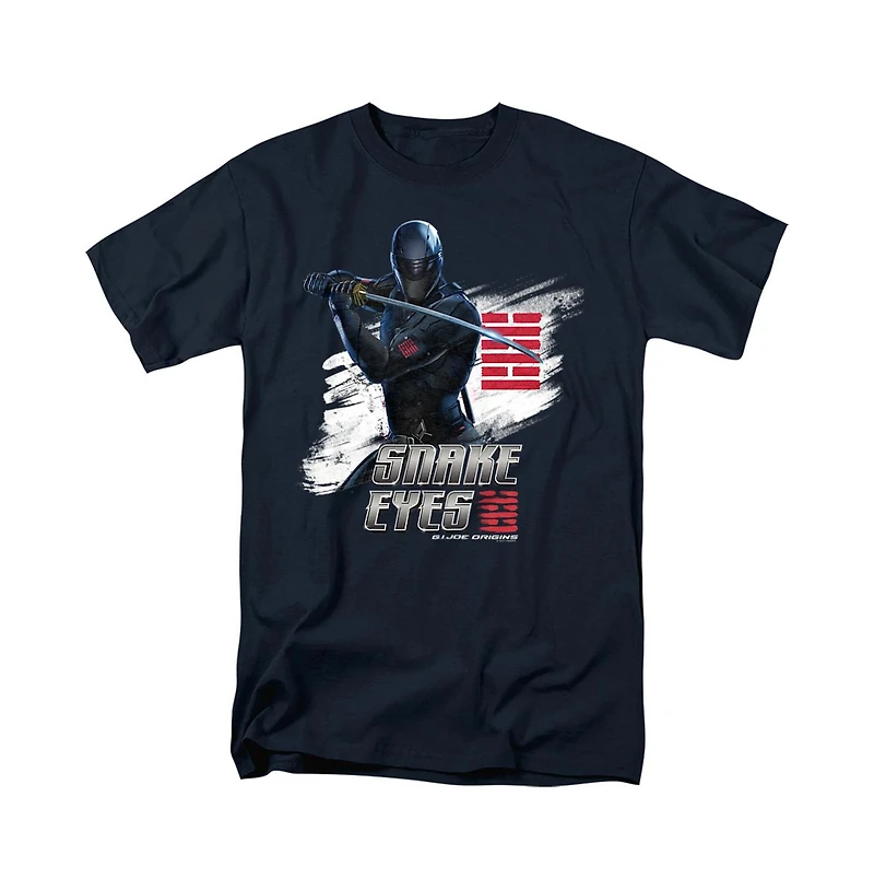 Logovision Men's Snake Eyes G.i. Joe Origins Brush T Shirt