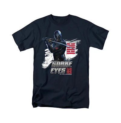 Logovision Men's Snake Eyes G.i. Joe Origins Brush T Shirt