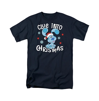 Logovision Men's Blue's Clues & You! Blue Christmas T Shirt