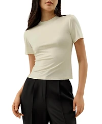 Lilysilk Women's Slim Fitted Silk Jersey Tee
