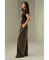 Lilysilk Women's Slim Fitted Silk Jersey Tee