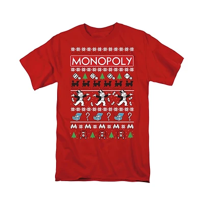 Logovision Men's Monopoly Icons Ugly Christmas Sweater T Shirt