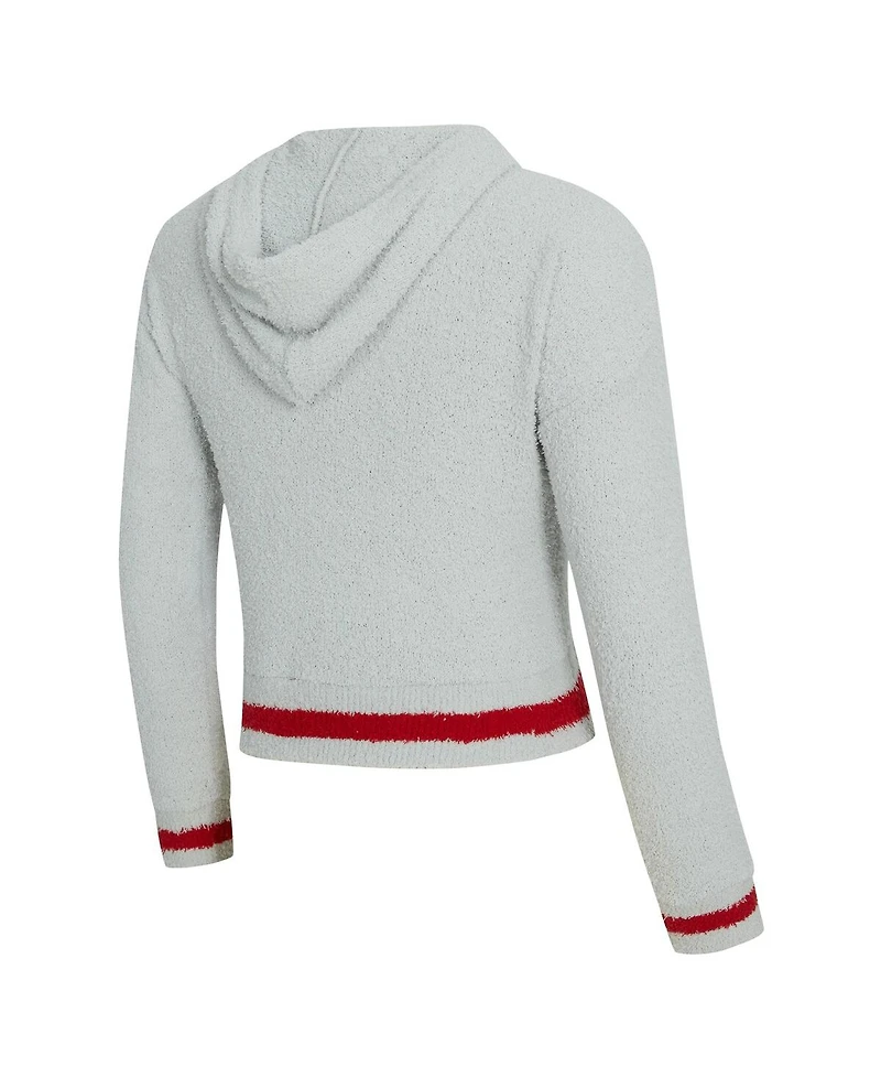 Concepts Sport Women's Gray San Francisco 49ers Whitley Long Sleeve Hoodie Top Shorts Set