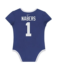 Nike Baby Boys and Girls 3-Pack Malik Nabers New York Giants Name Number Bodysuit Set