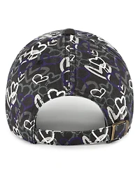 '47 Brand Big Girls Black Baltimore Ravens Mural Clean Up Adjustable Hat