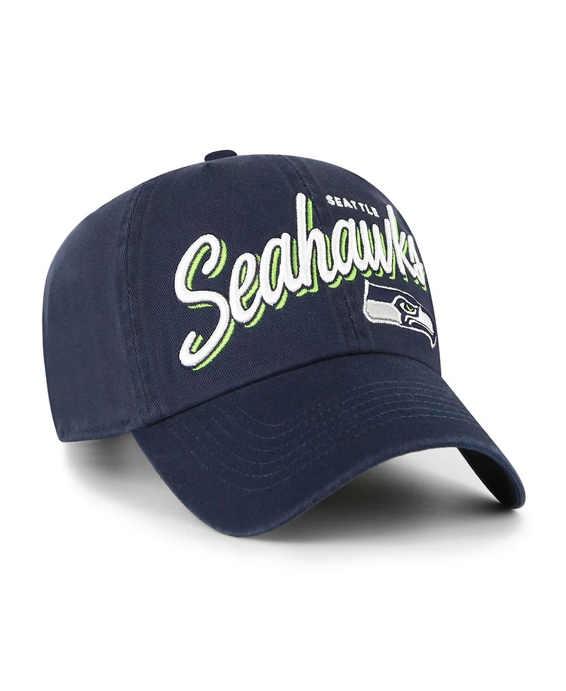 '47 Brand Women's College Navy Seattle Seahawks Ariana Clean Up Adjustable Hat