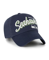 '47 Brand Women's College Navy Seattle Seahawks Ariana Clean Up Adjustable Hat