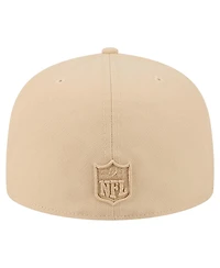 New Era Men's Light Beige Orleans Saints Color Pack A-Frame 59FIFTY Fitted Hat