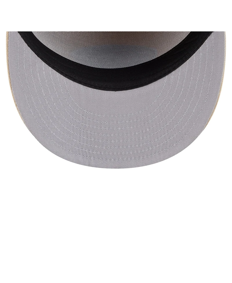 New Era Men's Light Beige/Olive York Jets Two-Tone Color Pack Split Panel 59FIFTY Fitted Hat