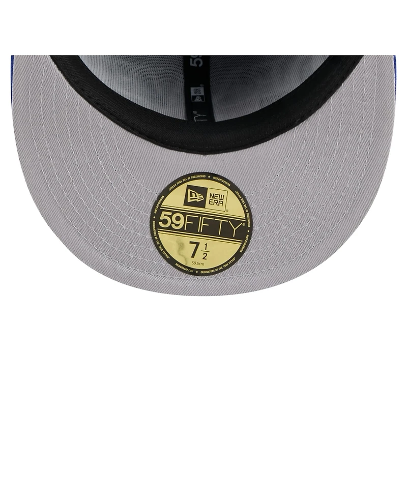 New Era Men's Royal Denver Broncos Throwback Oversized 59FIFTY Fitted Hat
