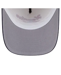 New Era Men's Cream/Navy Houston Texans Chainstitch A-Frame 9FIFTY Adjustable Hat