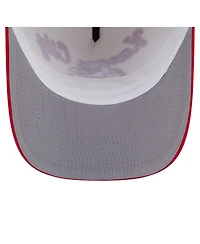 New Era Men's Cream/Red Kansas City Chiefs Chainstitch A-Frame 9FIFTY Adjustable Hat