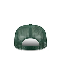 New Era Men's Cream/Green Green Bay Packers Cutout A-Frame 9FIFTY Snapback Hat