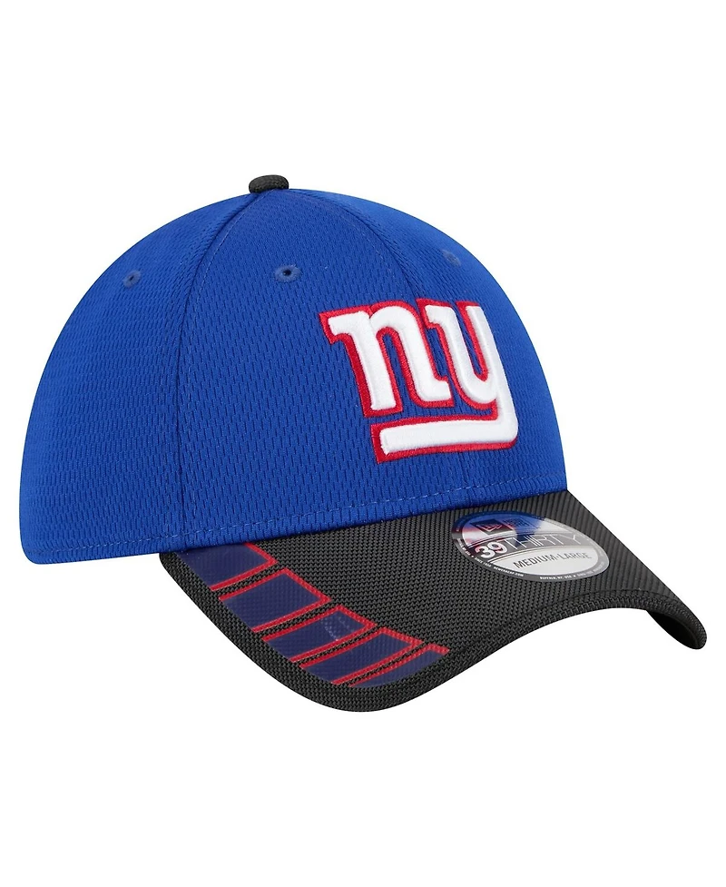 New Era Men's Royal York Giants Visor Hit 39THIRTY Flex Hat