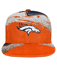 Outerstuff Big Boys and Girls Orange Denver Broncos Make Noise Adjustable Hat