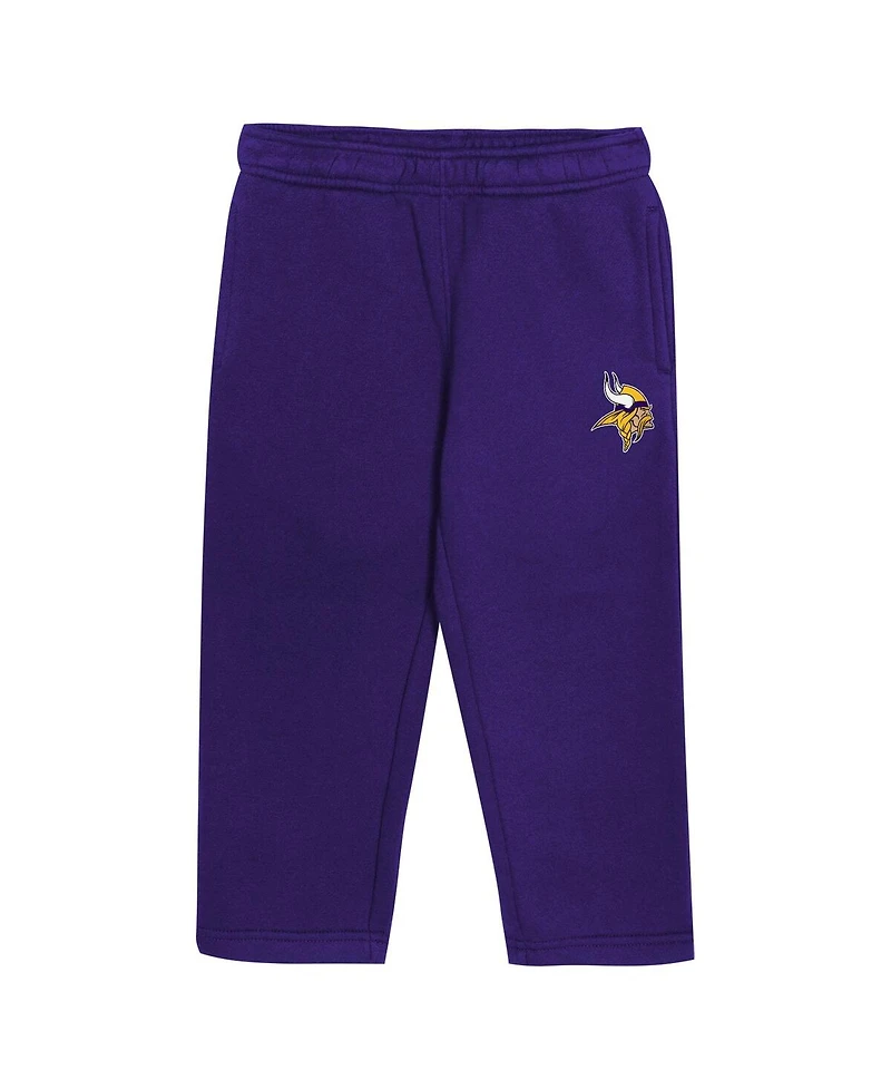 Outerstuff Toddler Purple Minnesota Vikings Lineman Fleece Hoodie Pants Set