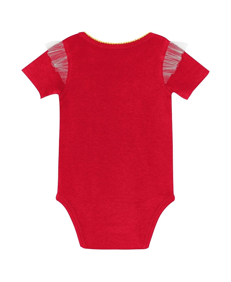 Outerstuff Girls Newborn Red Kansas City Chiefs My Team Rocks Bodysuit and Skirt Set